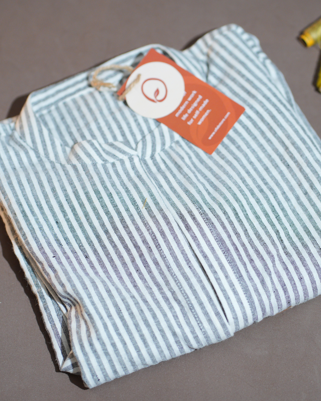 STRIPPED SHORT KURTHA WITH POCKET