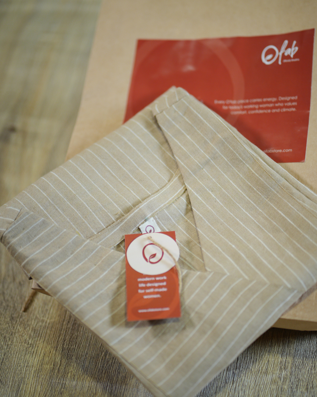 SLITTED STRIPED KURTHA