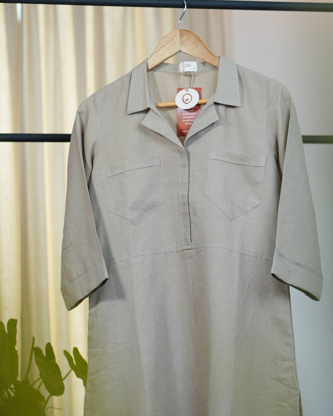 SLITTED KURTHA WITH FRONT POCKET