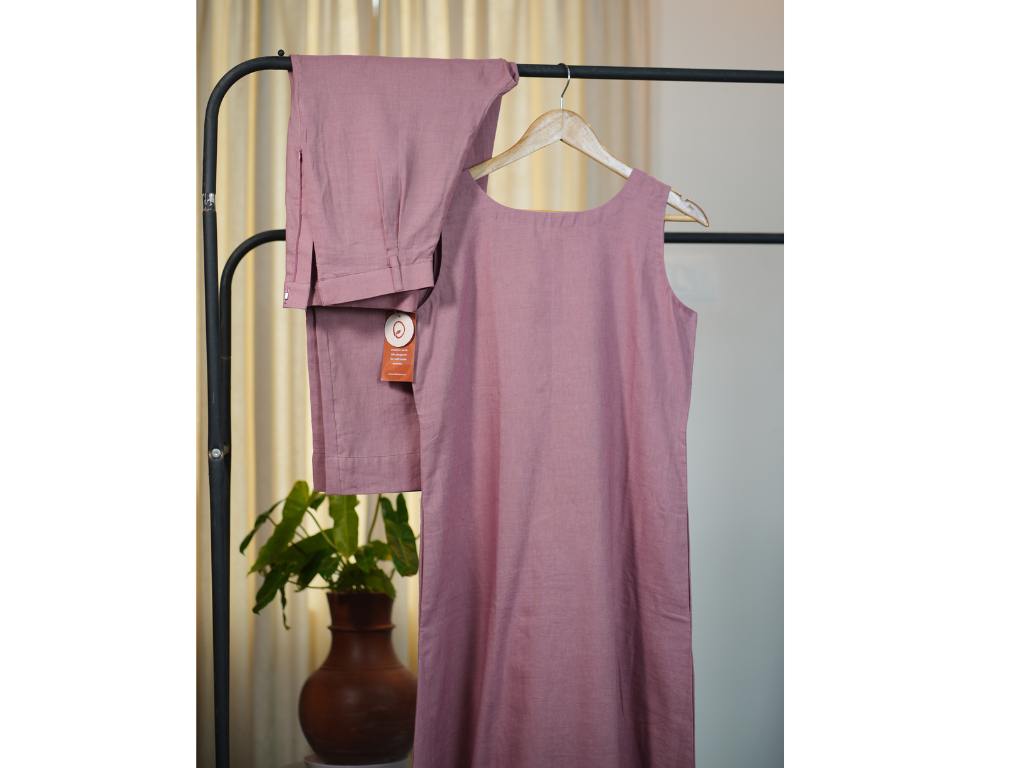 A LINE  KURTHA WITH PALAZZO PANT